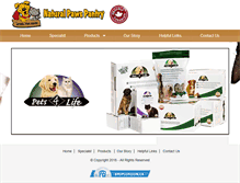 Tablet Screenshot of naturalpaws.ca
